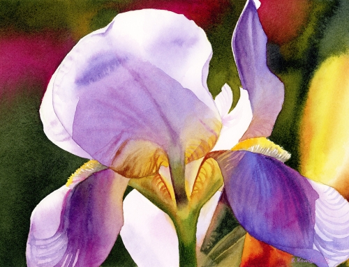 Watercolor Iris Tutorial Preview
