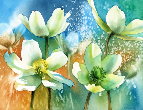 How to Paint Anemones in Watercolor – Tutorial Preview