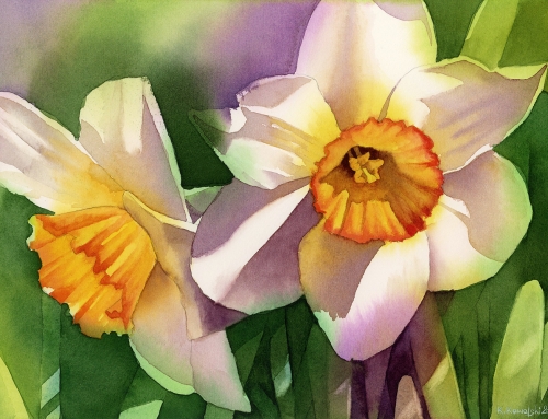 Master the Art of Painting Daffodils in Watercolor: A Video Tutorial Preview
