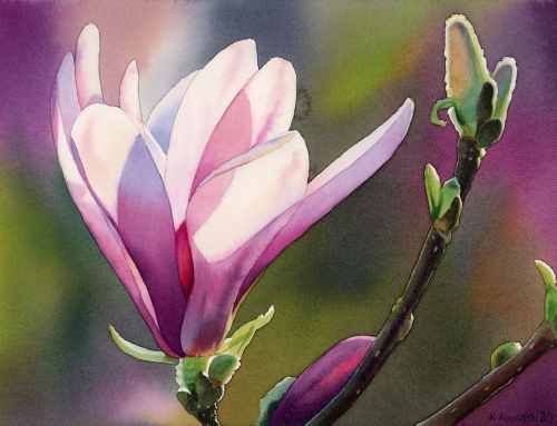 Master the Art of Painting Magnolias in Watercolor: A Step-by-Step Tutorial